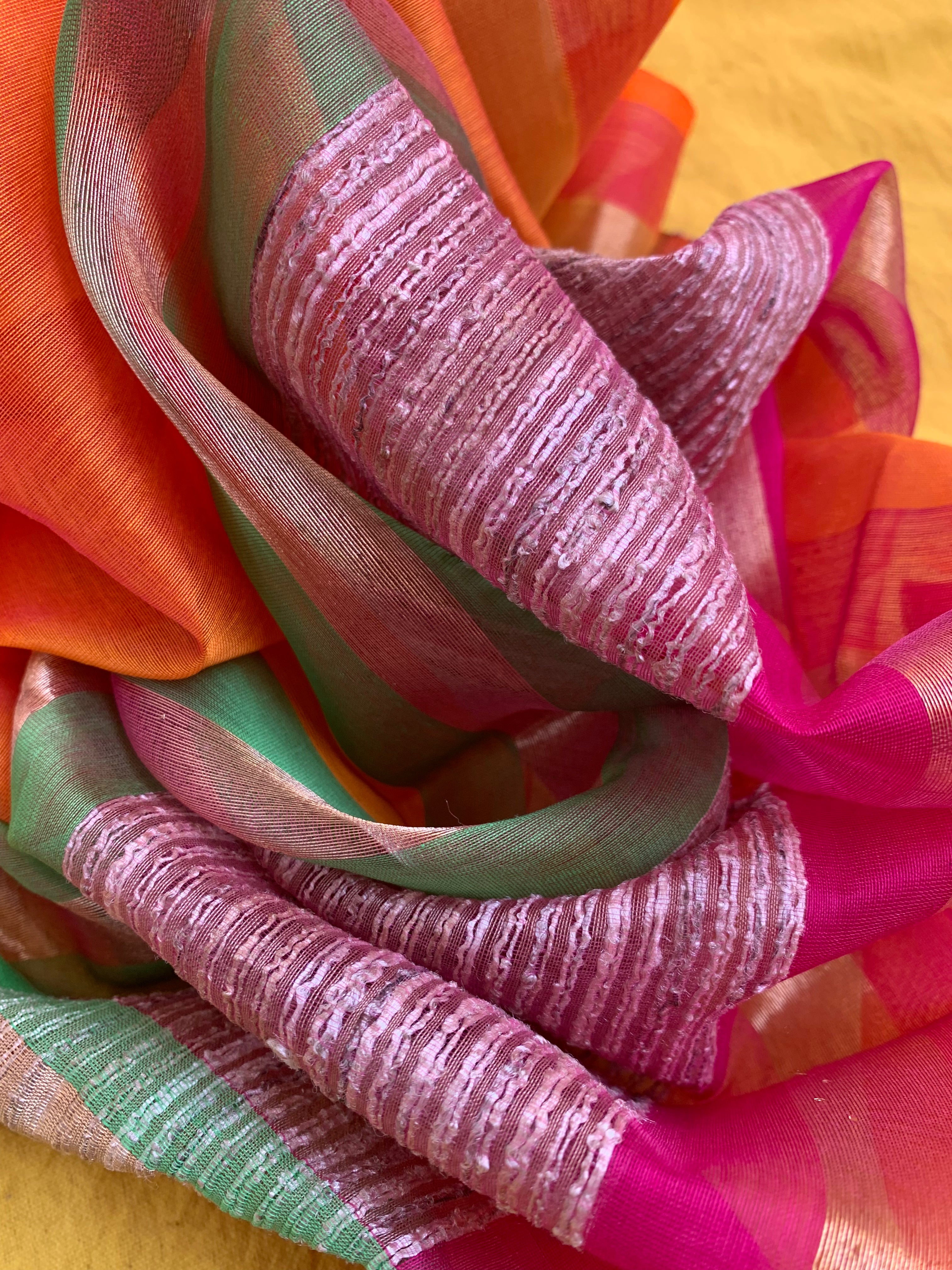 Handwoven Maheshwari Kurta dupatta set