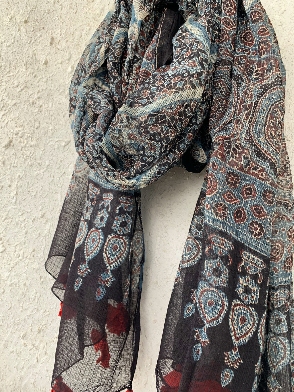Handblock Ajrakh Kota Dupatta