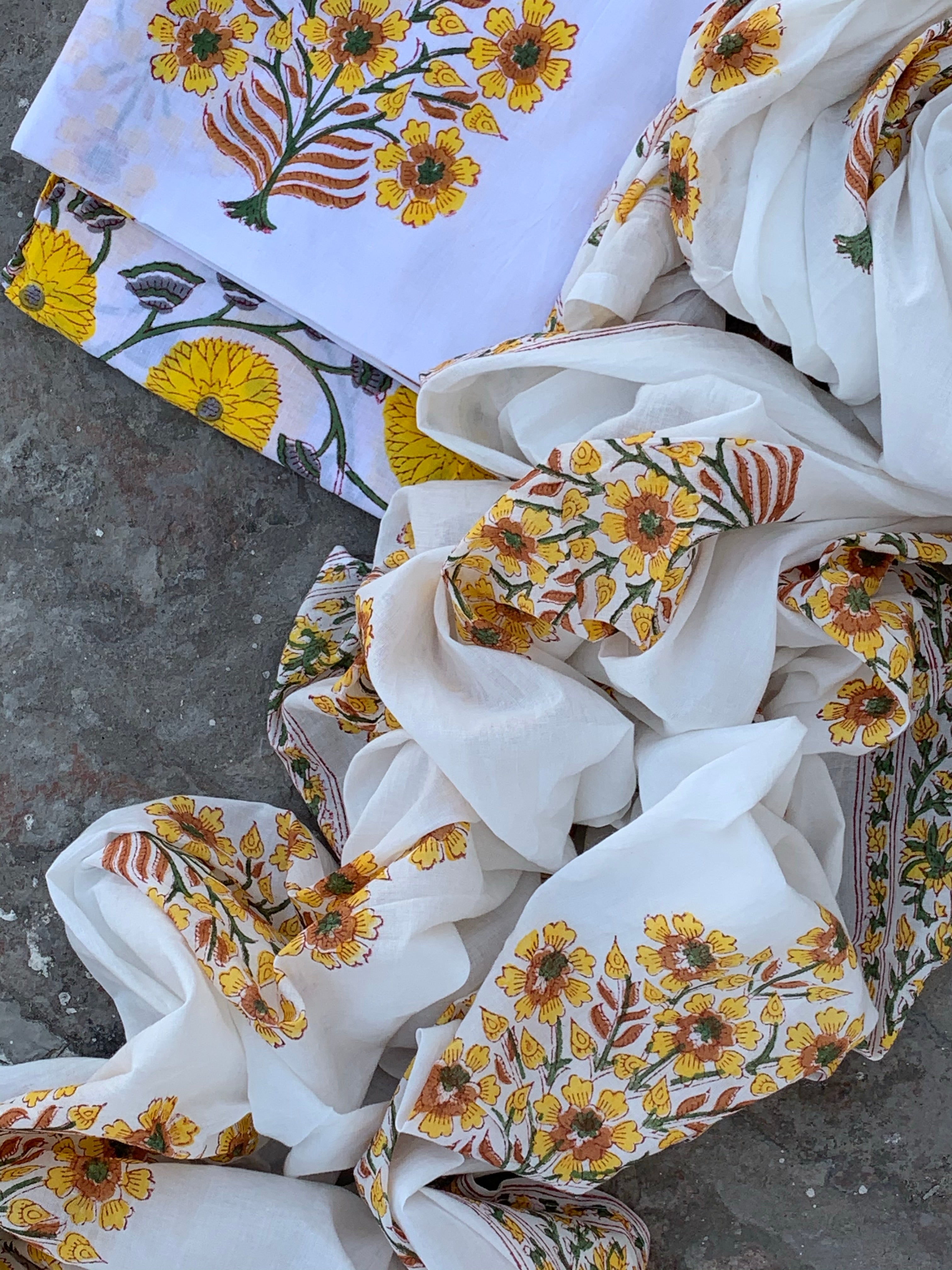Handblock Cotton Suit