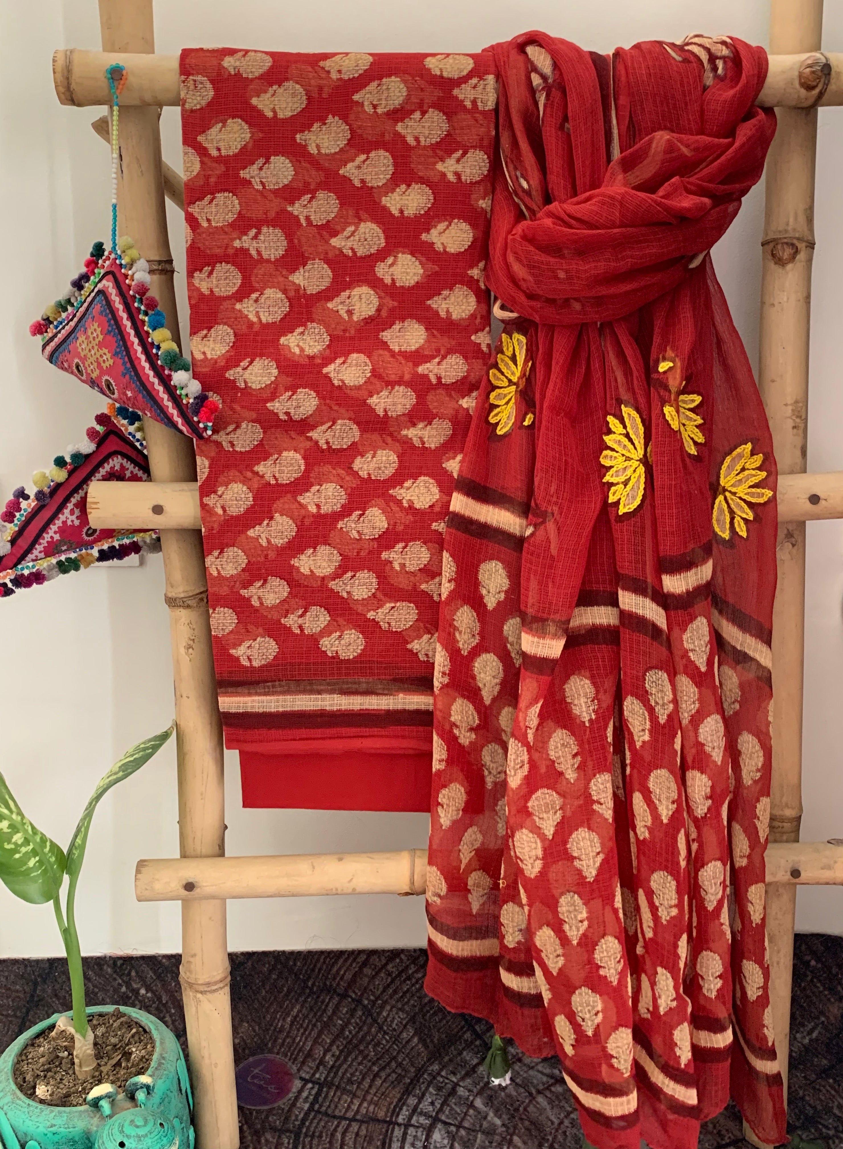 Handcrafted kota suit