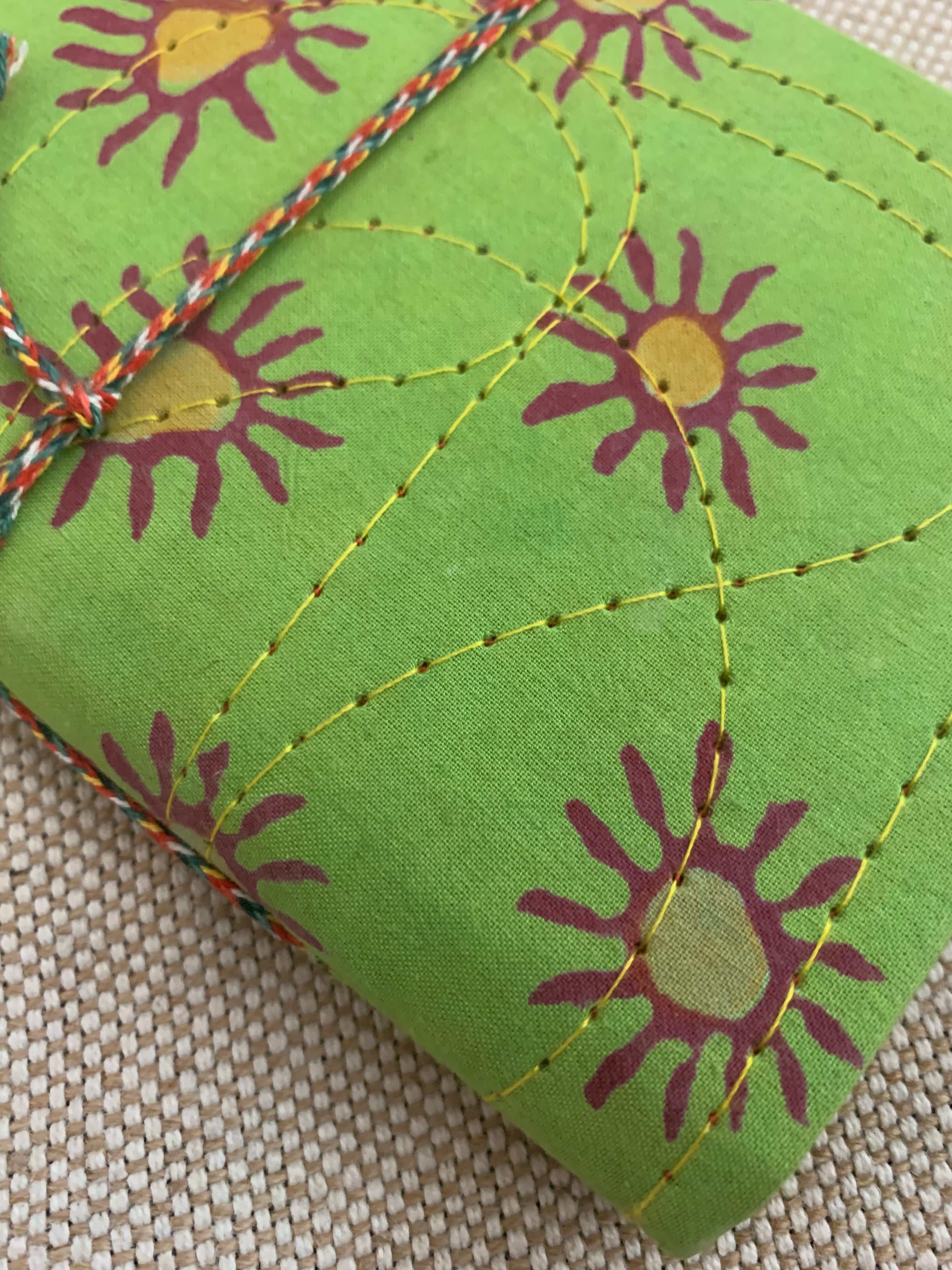 Block Print Fabric Cover Diary
