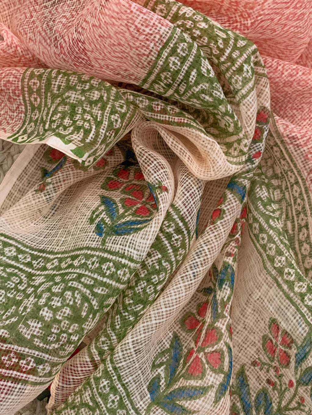 Blush Coral Handcrafted Kota Suit