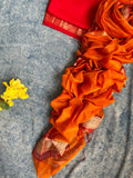 Handwoven Maheshwari Kurta Dupatta Set