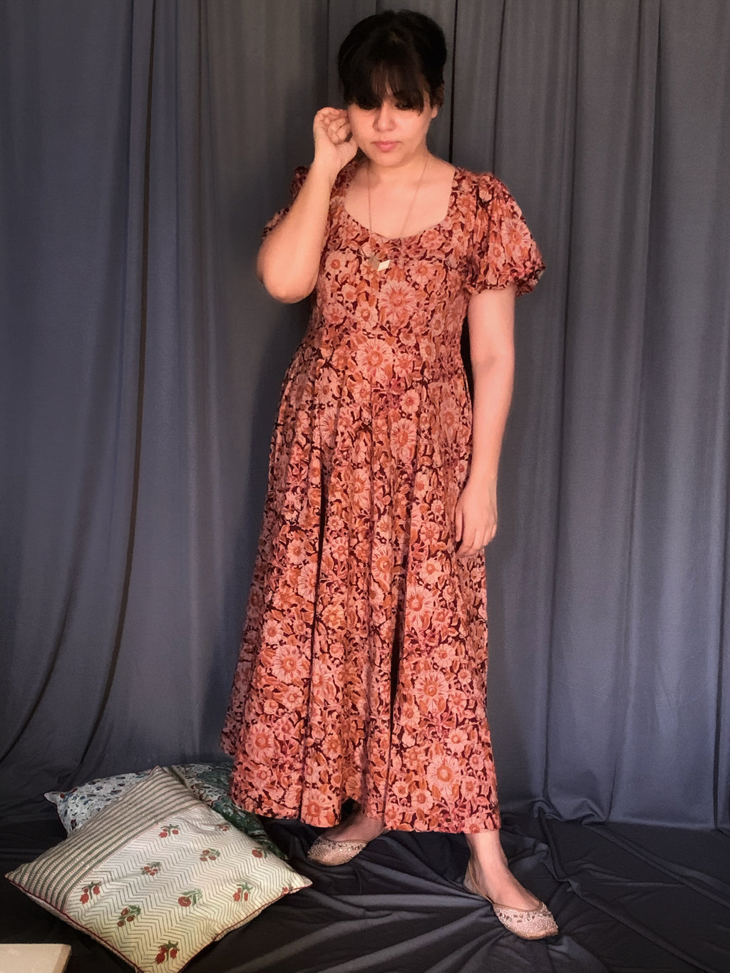 Handcrafted Kalamkari Midi Dress