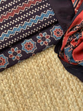 Natural Dyes Handblock Ajrakh Cotton Kurta Bottom Set