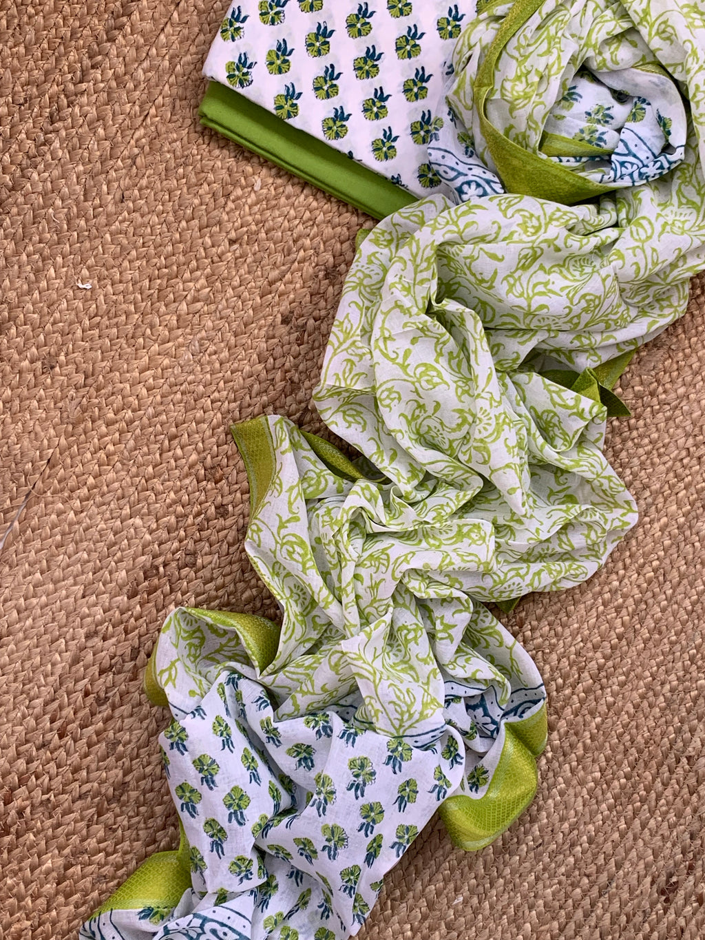 Handblock Cotton Suit