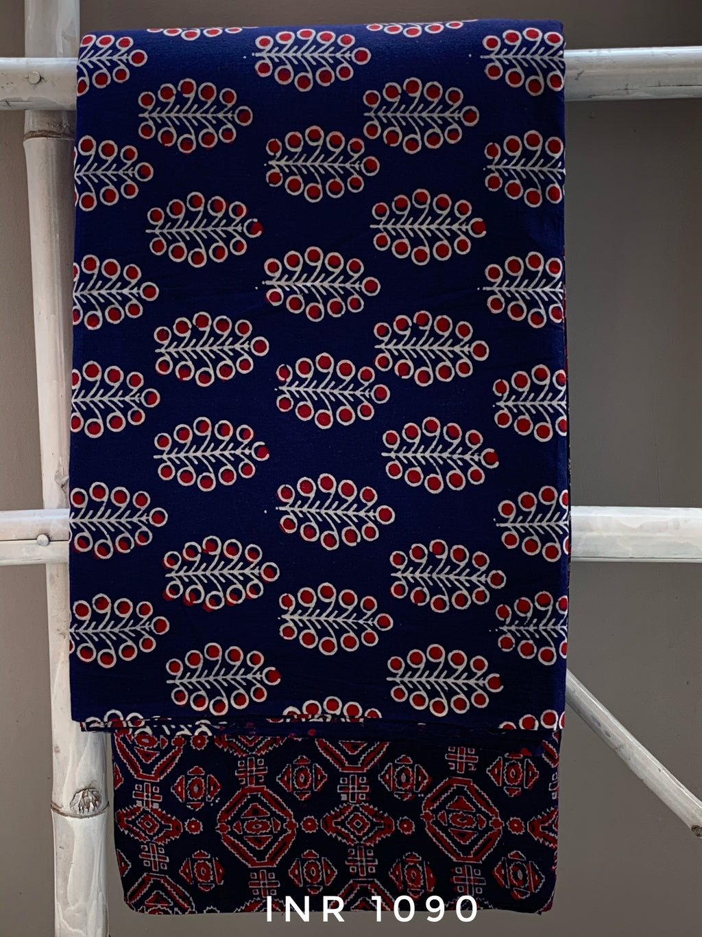 Hand Block Printed Cotton Kurta Bottom Set