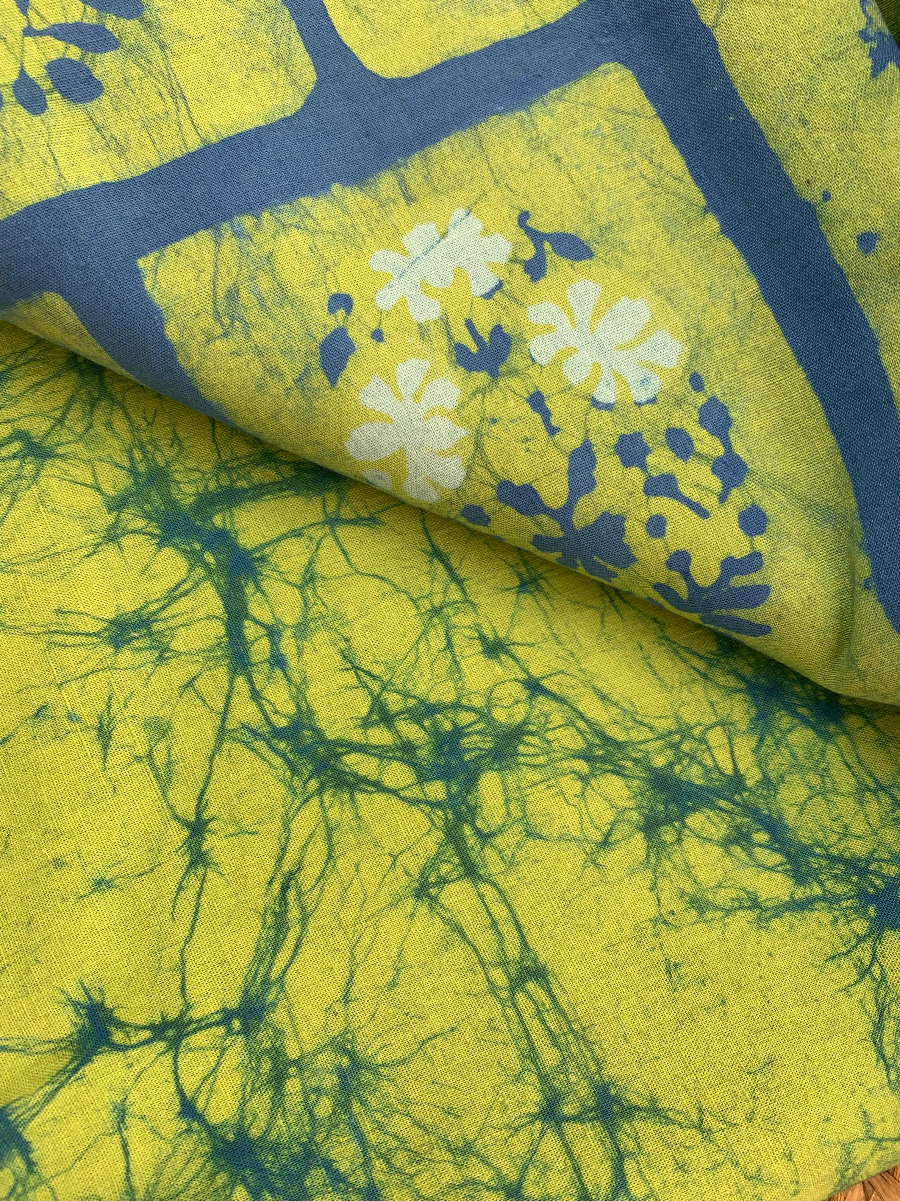 Handblock Batik Cotton Chanderi Suit