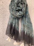 Handblock Ajrakh Kota Dupatta
