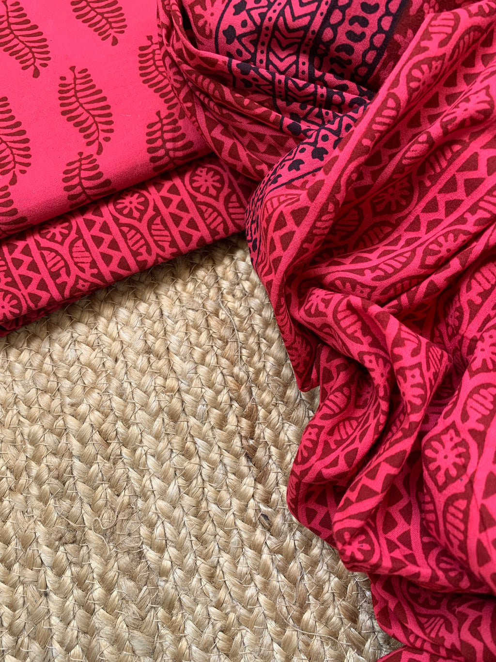 Natural Dyed Bagh Block Print Cotton Suit