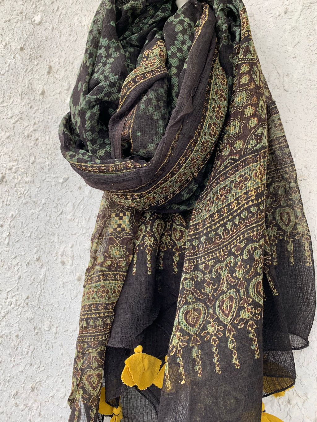 Handblock Ajrakh Kota Dupatta