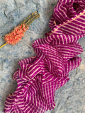 Handcrafted Tie-Dye Silk Kota Doria Dupatta