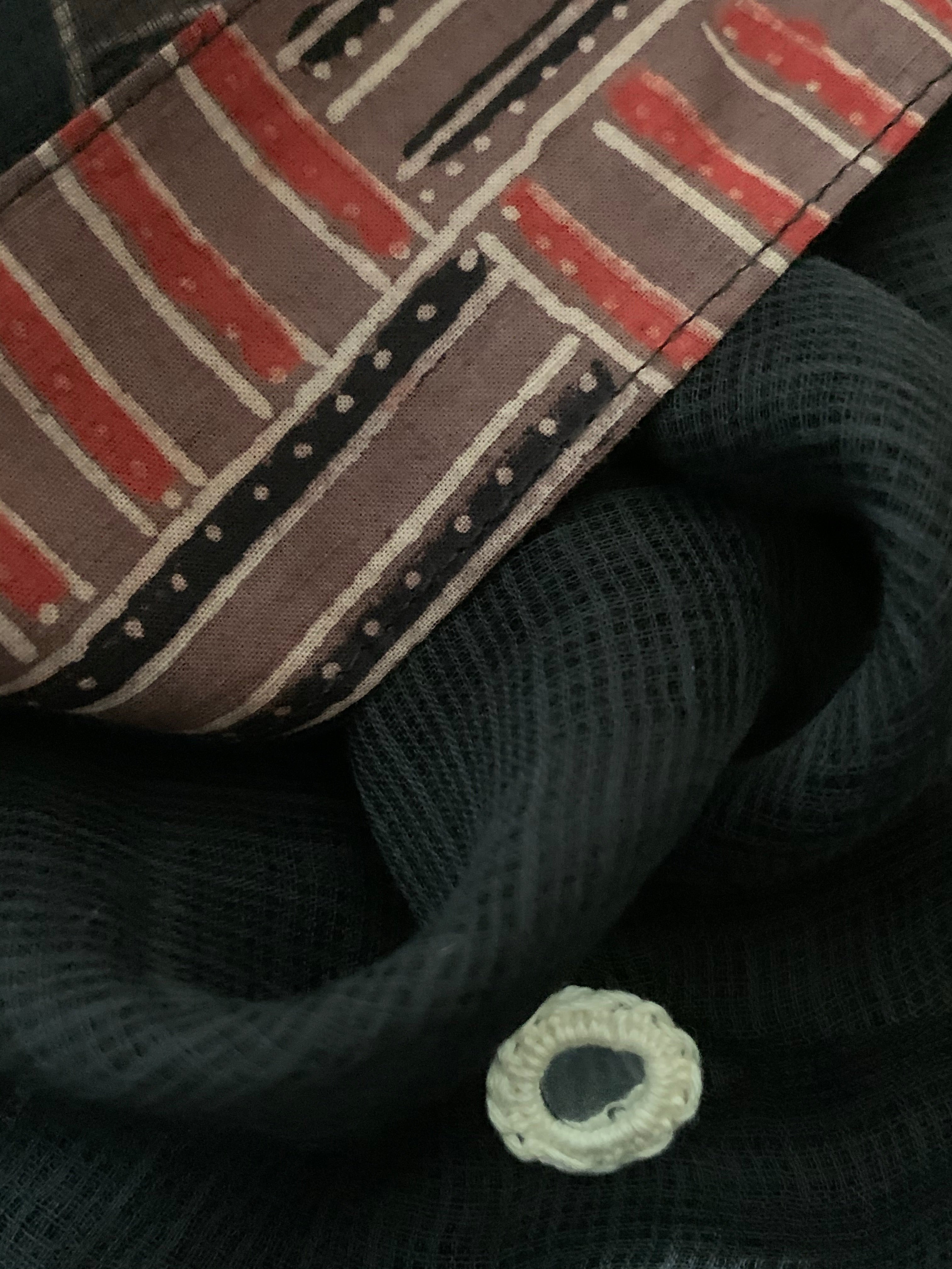 Handblock Ajrakh Cotton Kota Suit