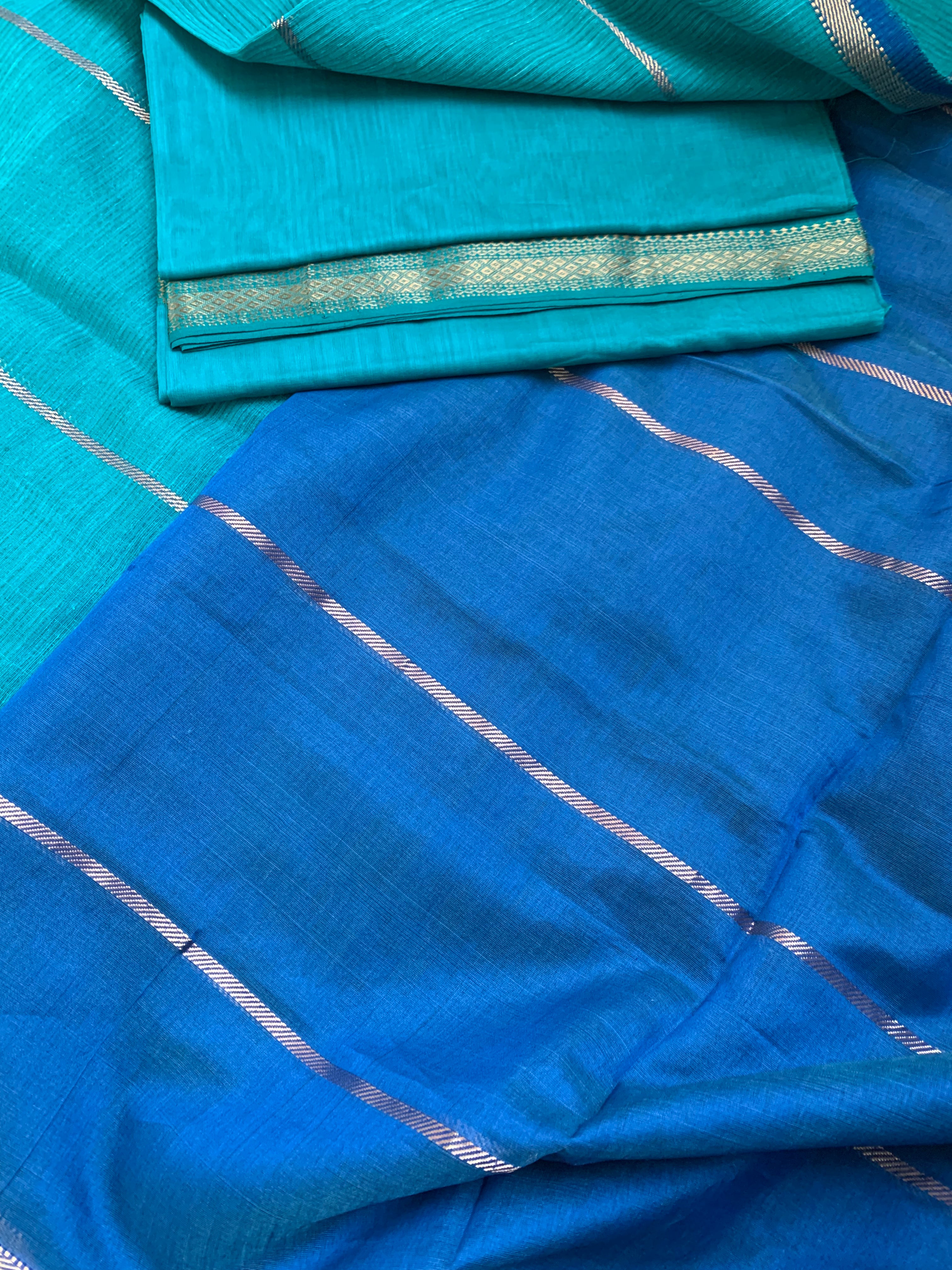 Handwoven Maheshwari Kurta dupatta set