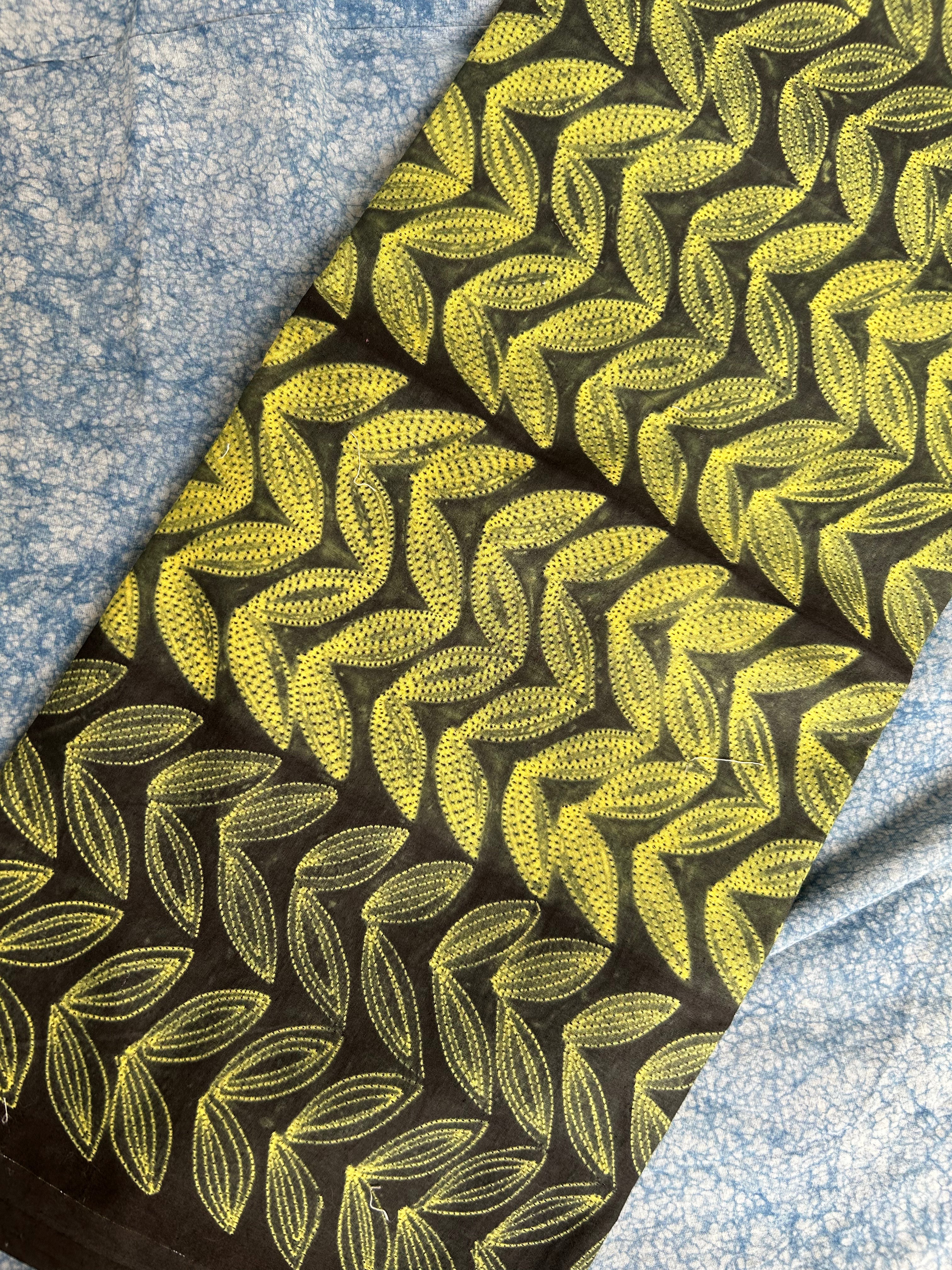 Hand done shibori Cotton Fabric