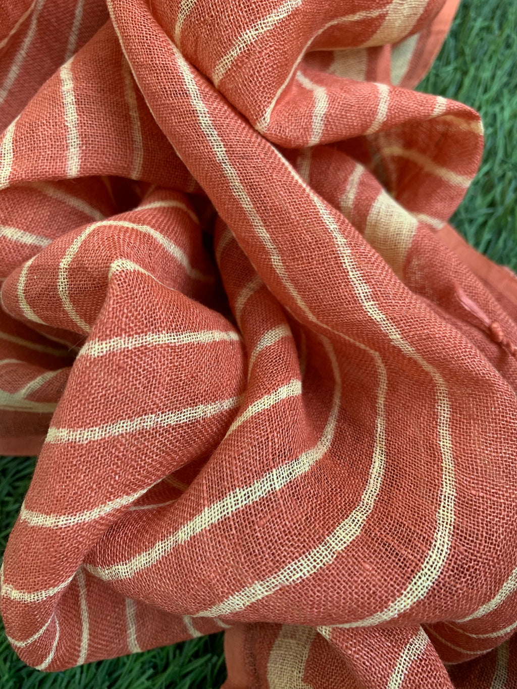 Handcrafted Linen Kurta Dupatta Set