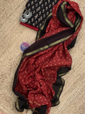 Handblock chanderi suit