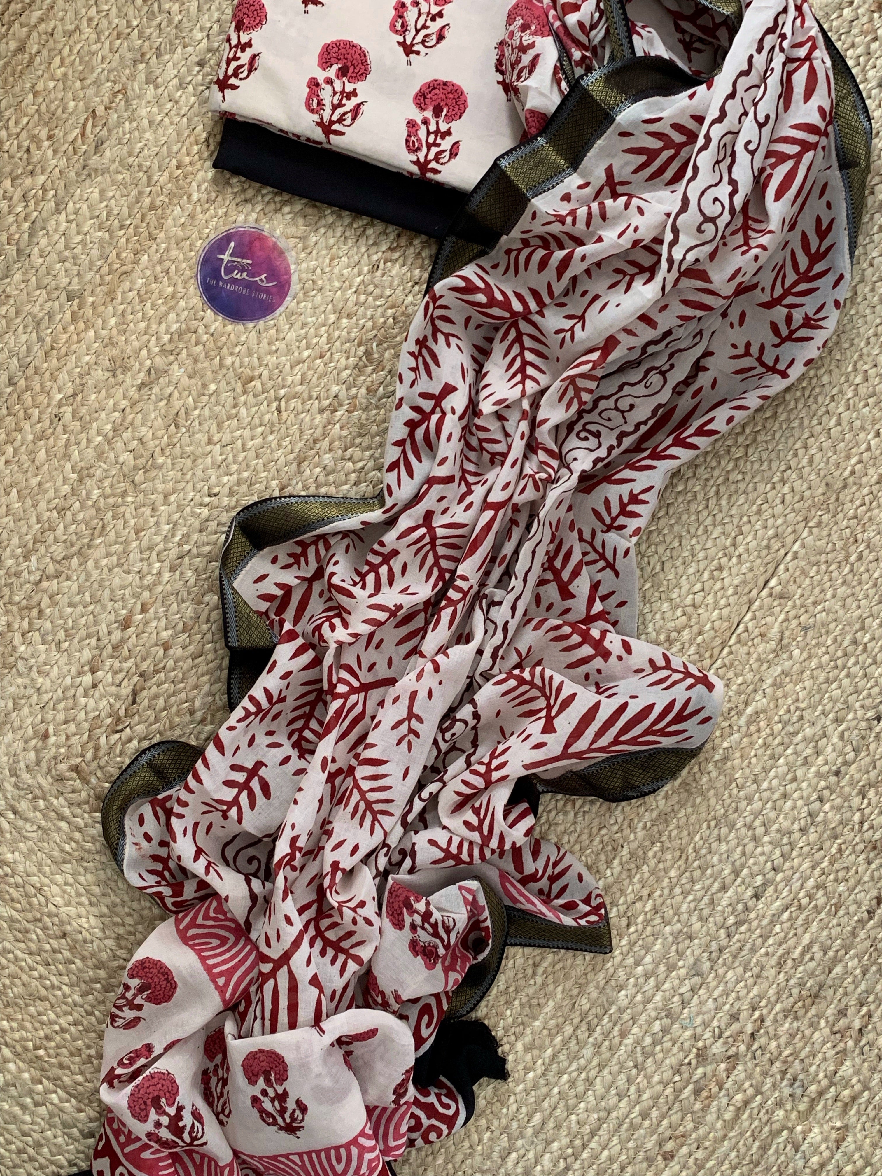 Handblock Cotton Suit