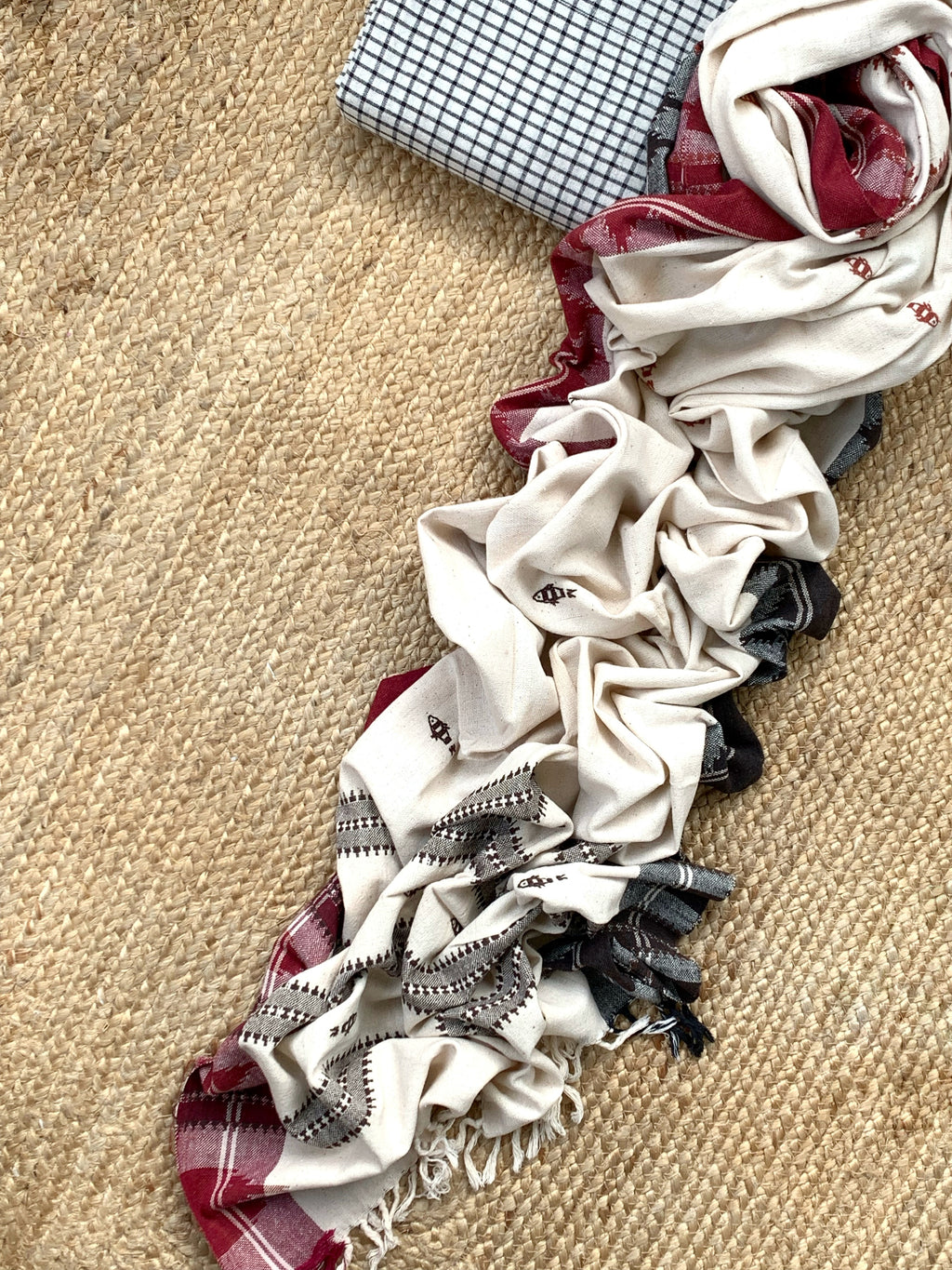 Handspun Handwoven Kotpad Kurta Dupatta Set