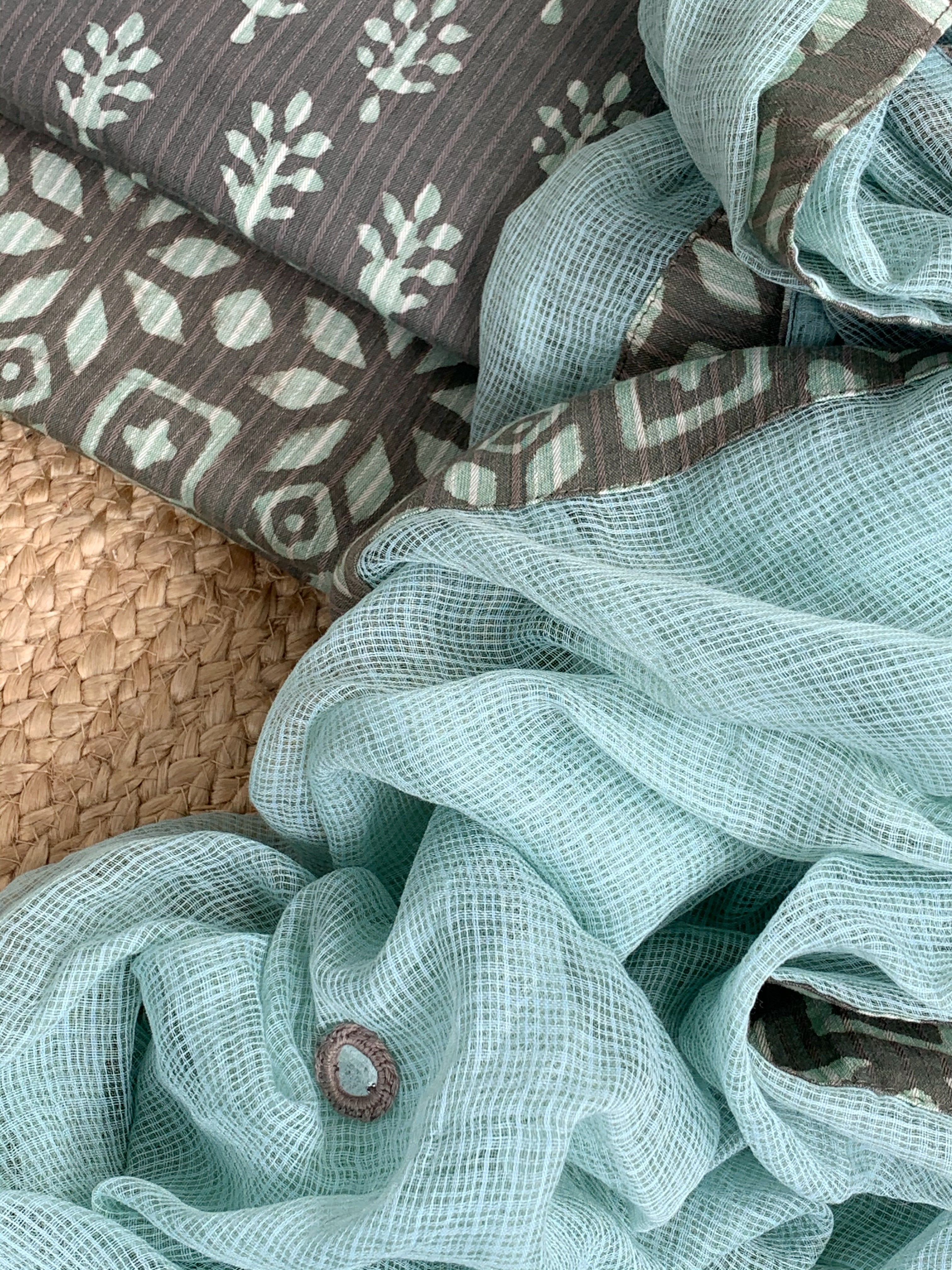Handblock Cotton Kota Suit