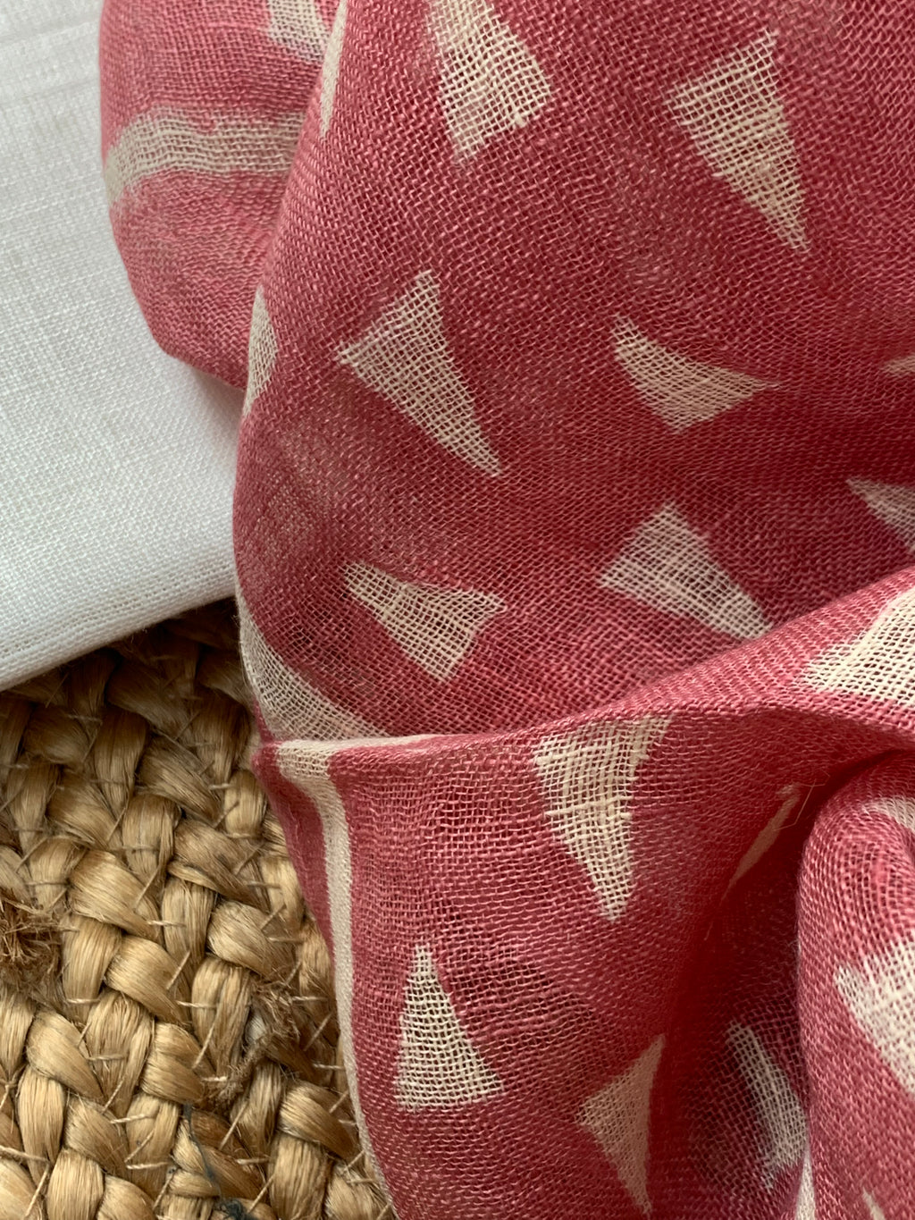 Handcrafted Linen Kurta Dupatta Set
