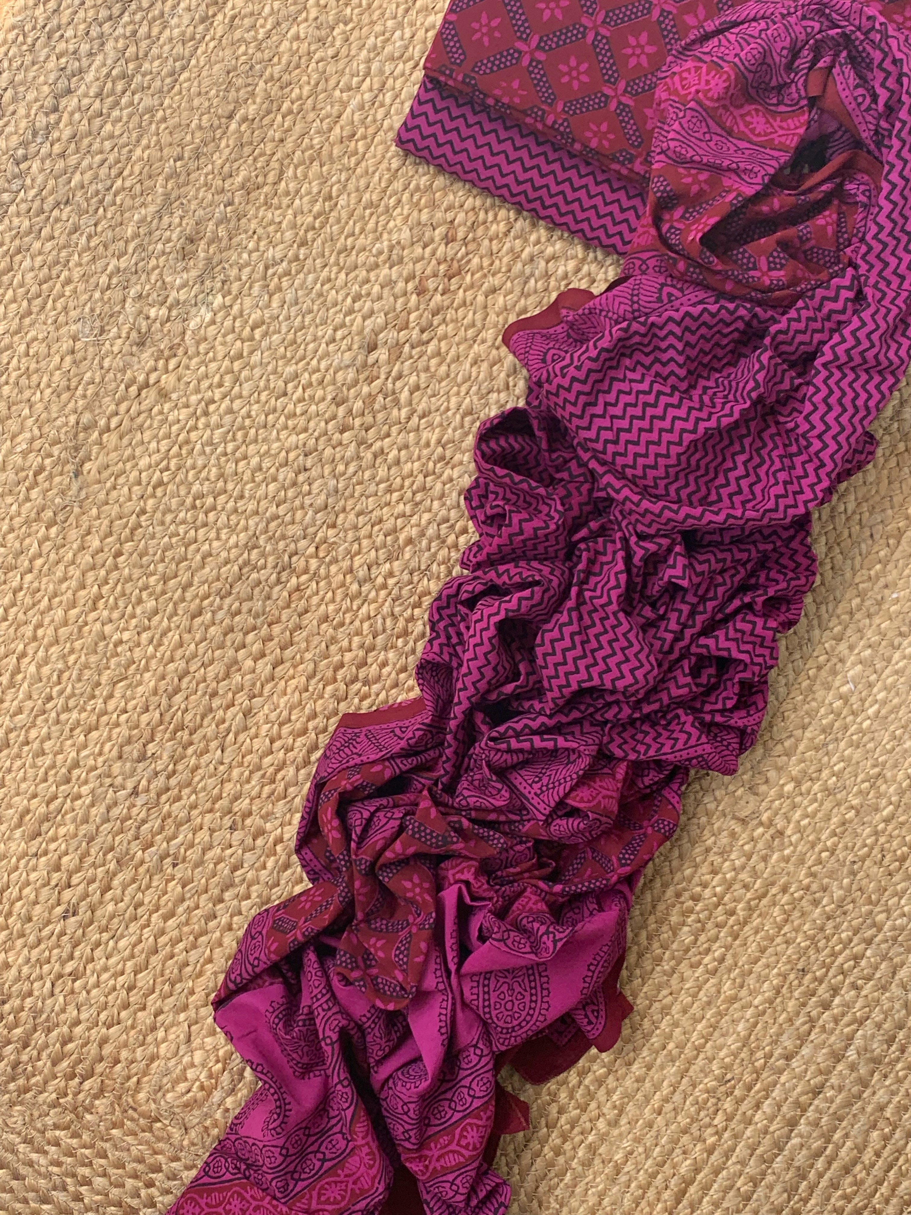 Natural Dyed Bagh Block Print Cotton Suit