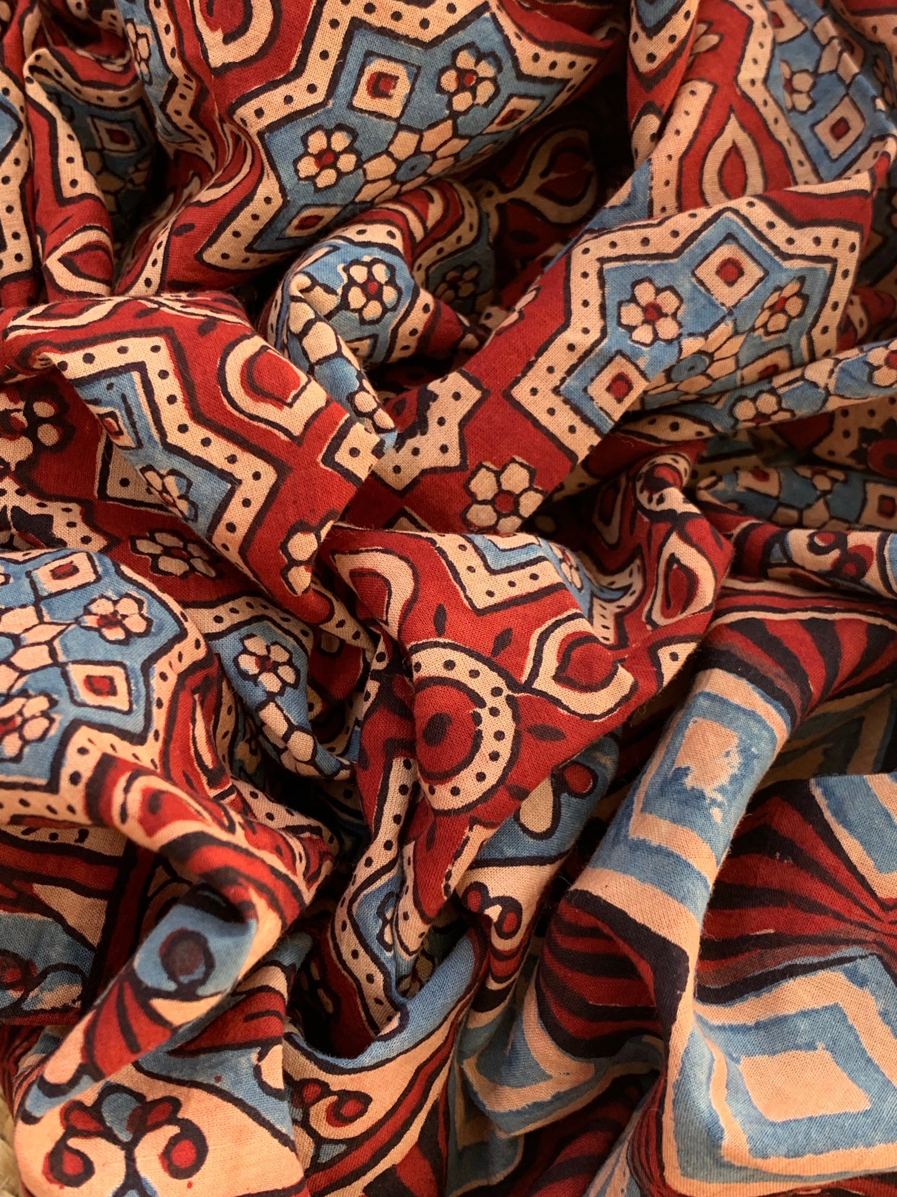 Handcrafted Bandhani Ajrakh Cotton Suit