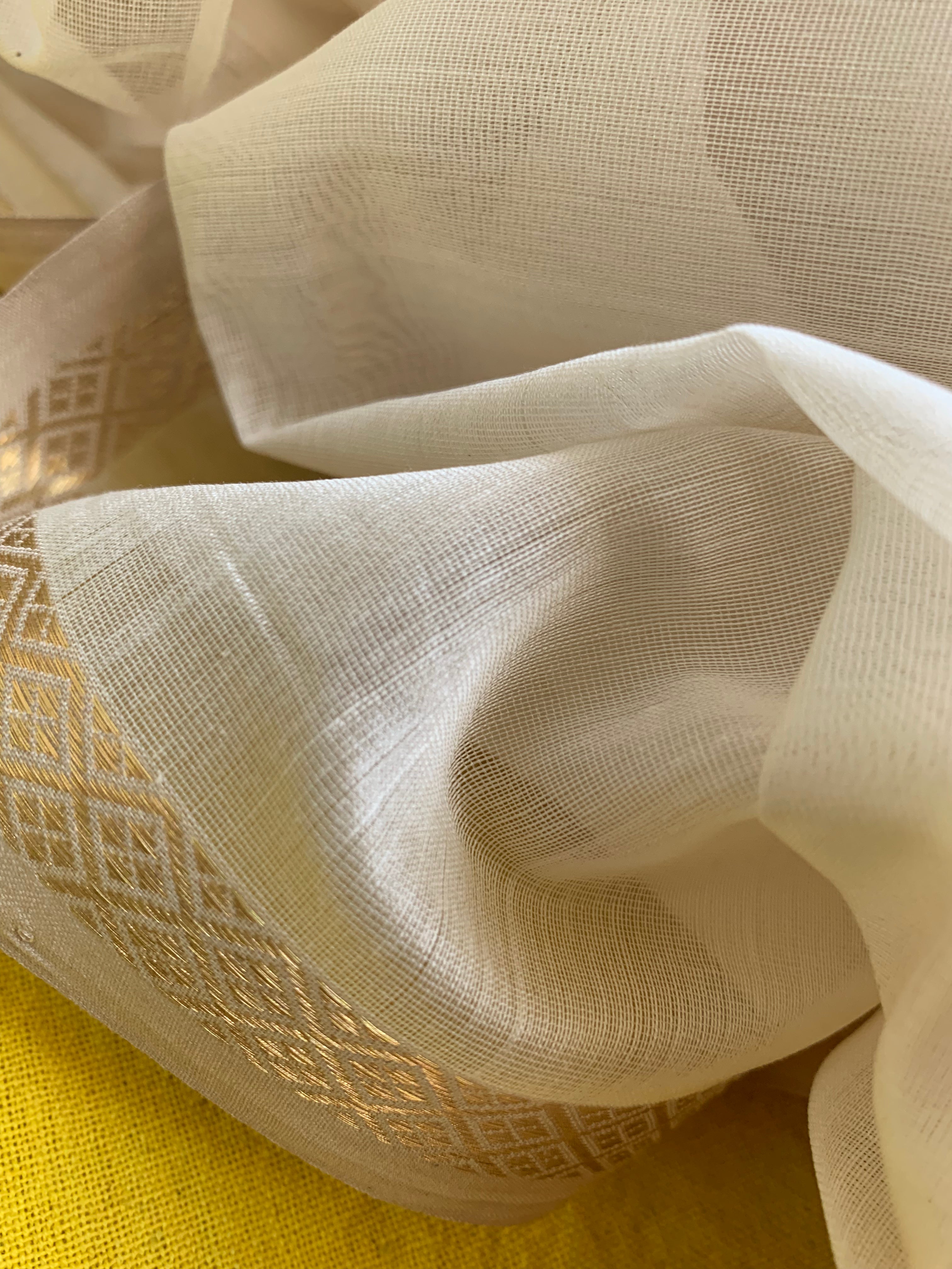 Handwoven Maheshwari Kurta dupatta set