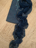 Royal Blue Wool Pashmina Suit