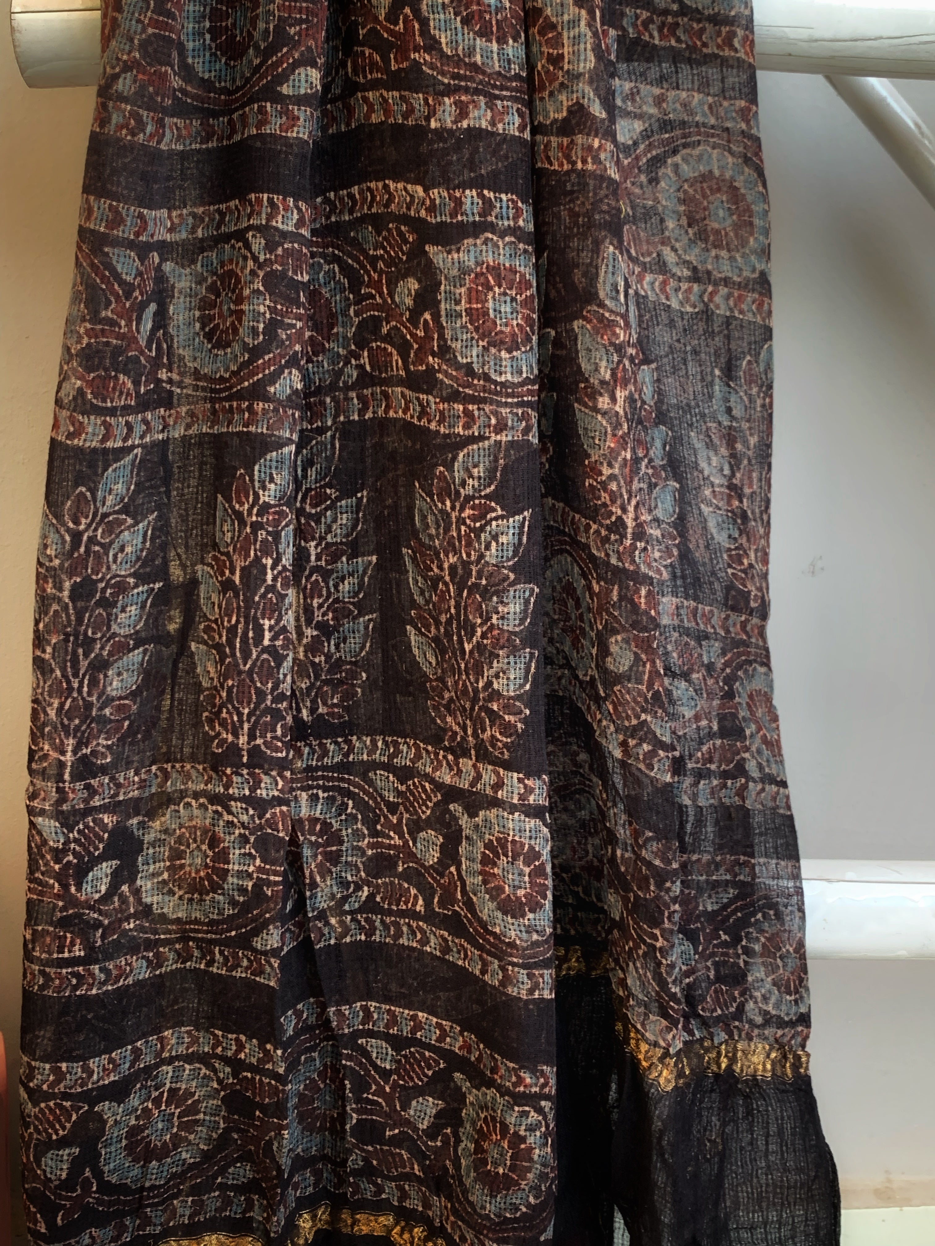 Handblock Ajrakh Kota Dupatta