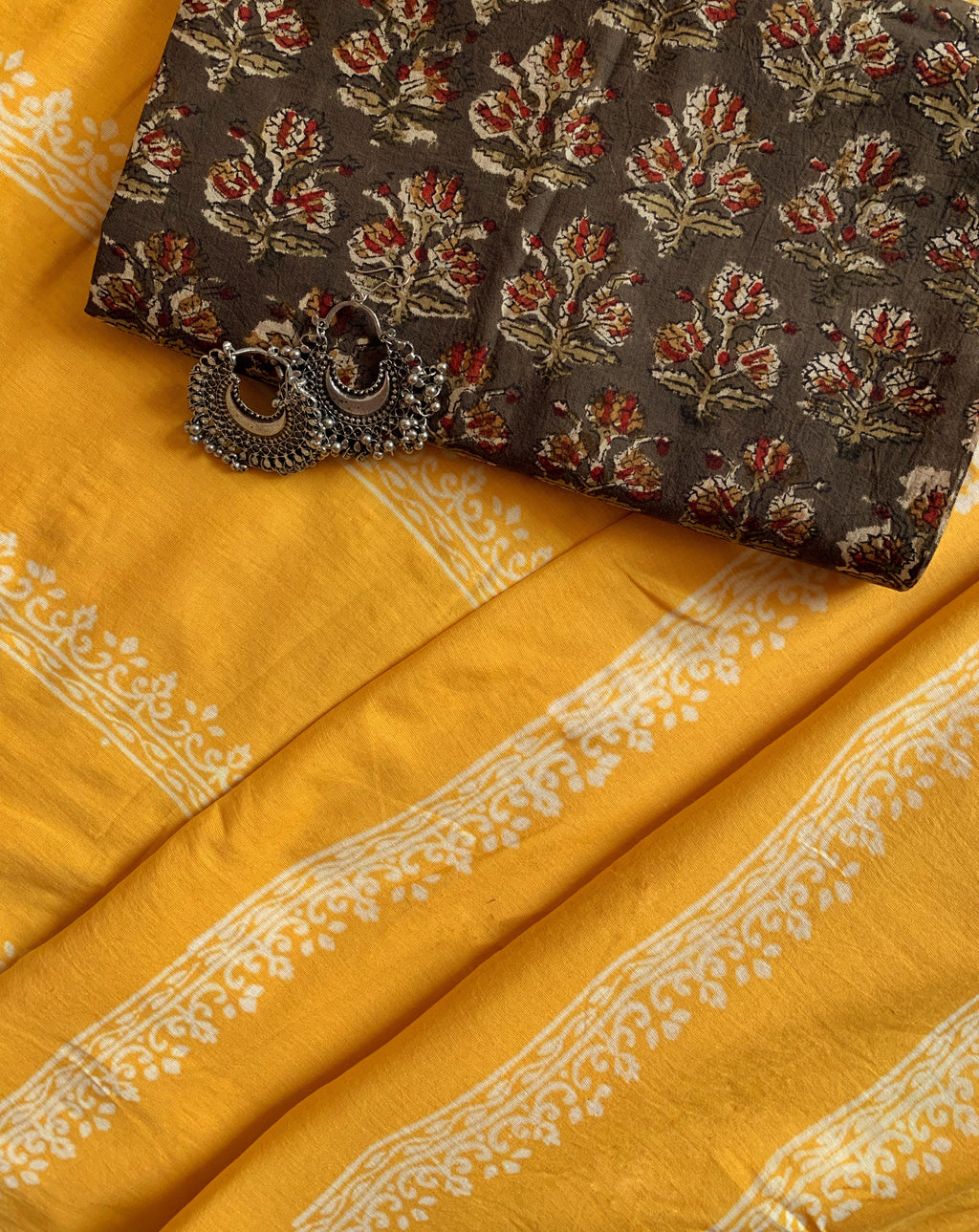Handblock Printed Cotton Saree