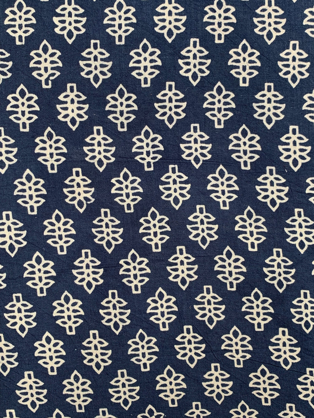 Hand Screen Print Kurta Bottom Set - Indigo