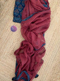 Handblock Ajrakh Cotton Kota Suit