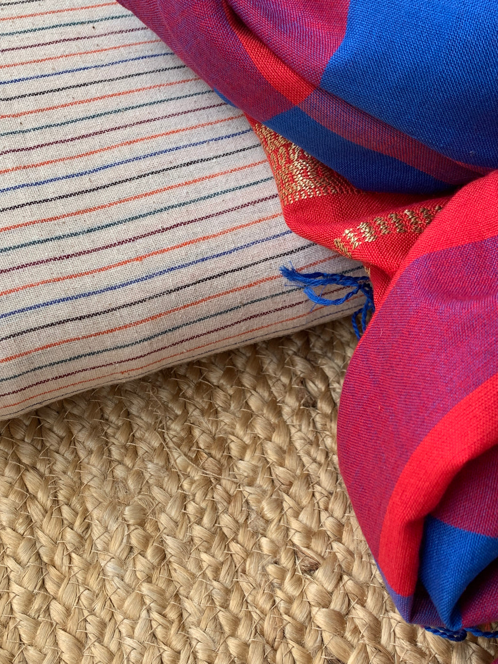 Handwoven Kotpad Bhujodi Kurta Dupatta Set