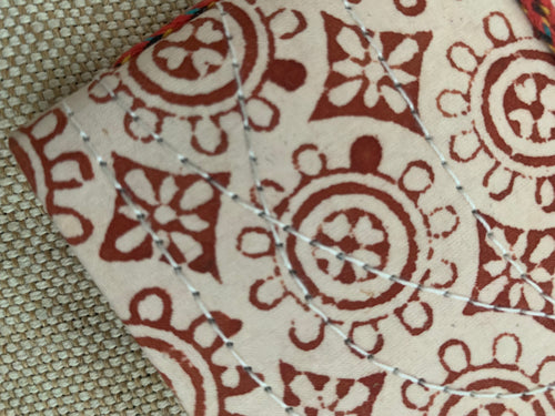 Block Print Fabric Cover Diary