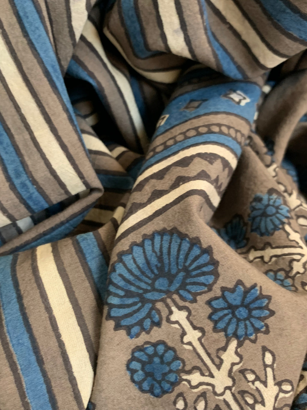 Natural Dyes Handblock Ajrakh Cotton Suit