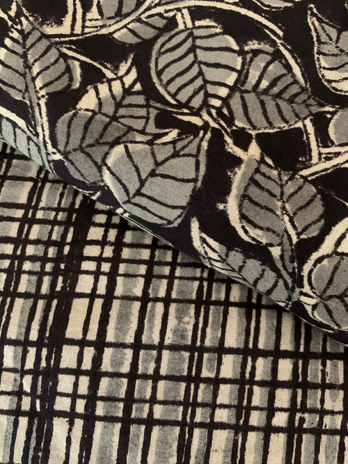 Hand Block Printed Kalamkari Natural Dyed Kurta Bottom Set