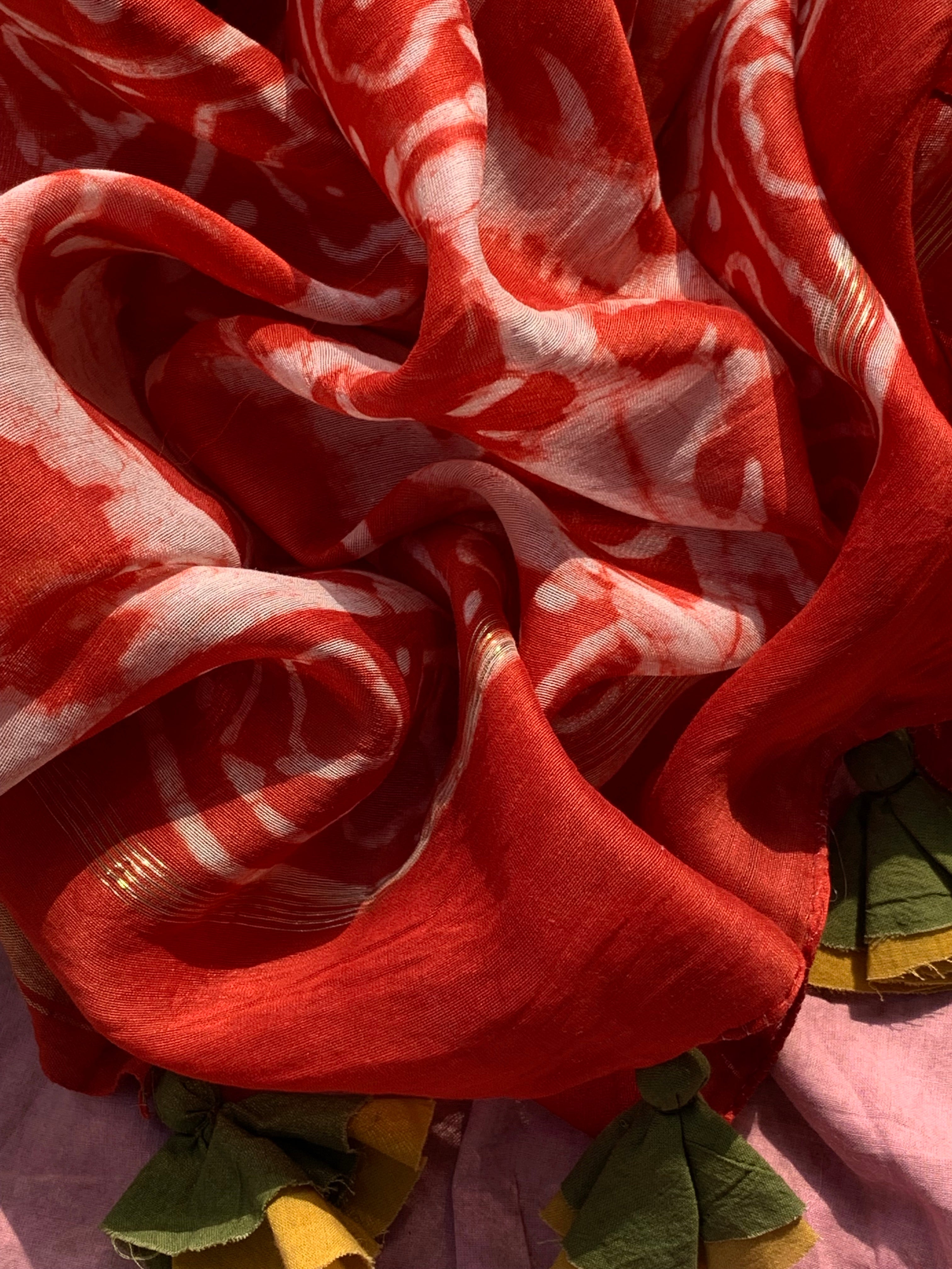 Handblock Chanderi Suit