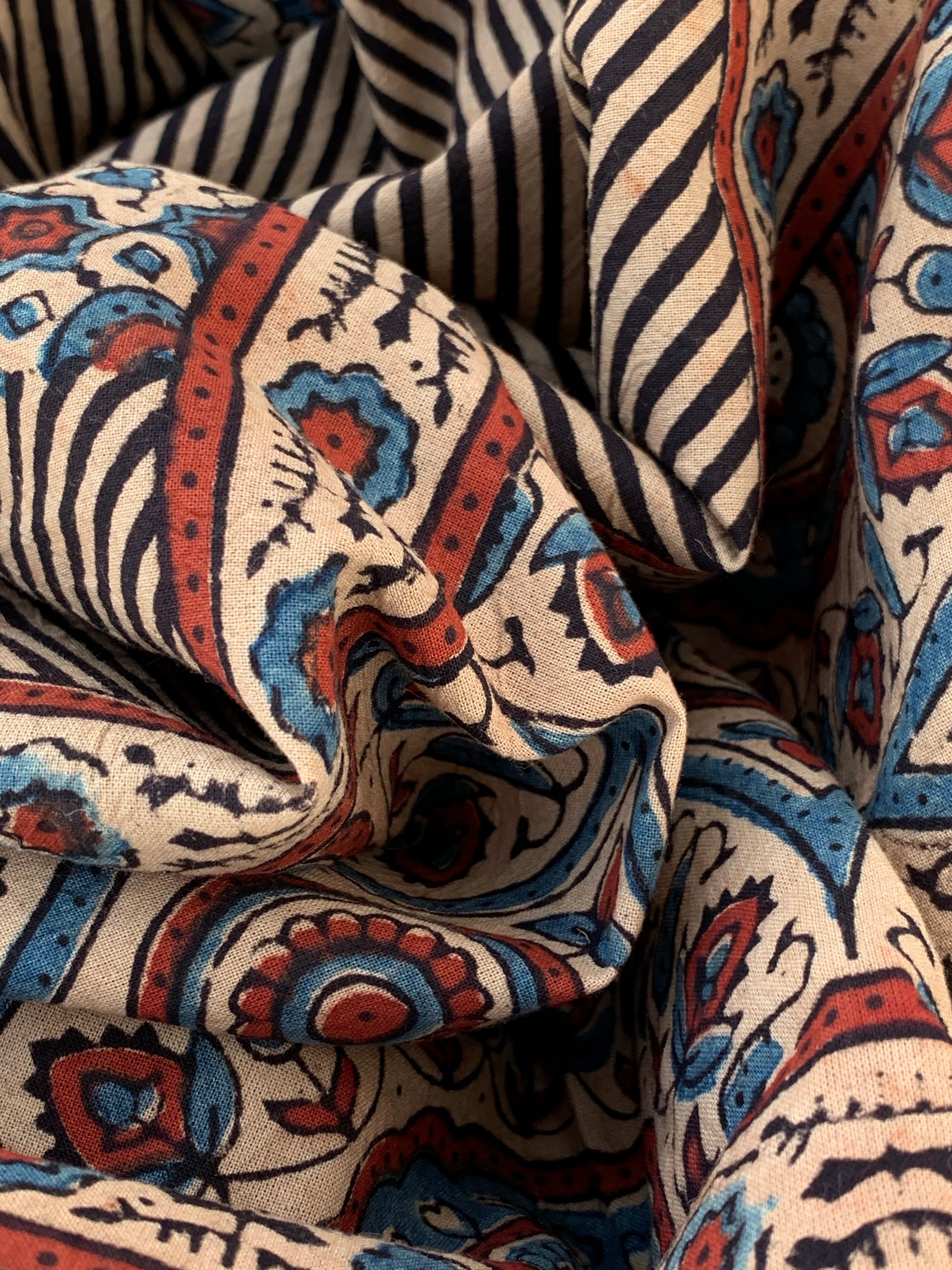 Handblock Ajrakh Dupatta