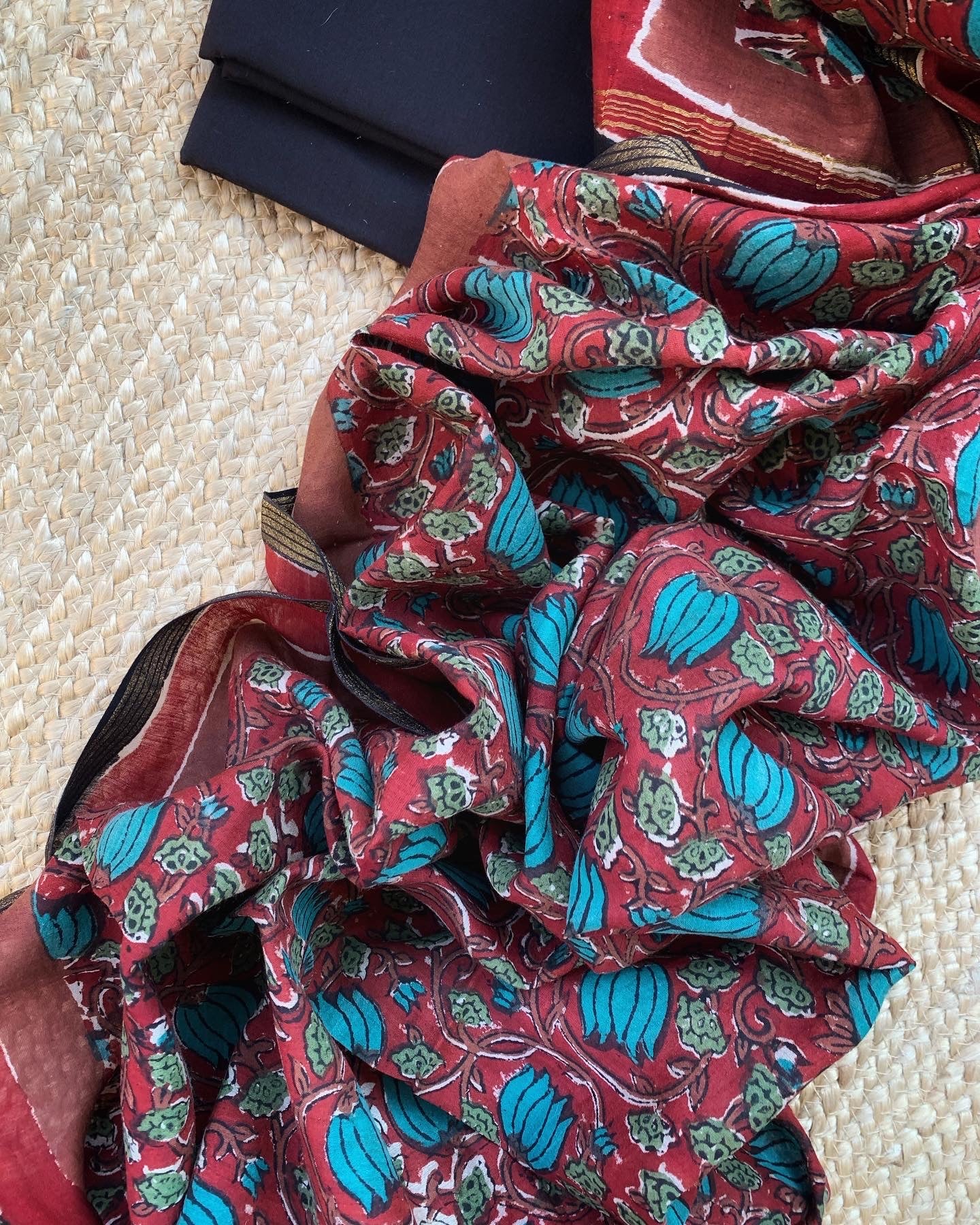 Handcrafted Cotton Chanderi Suit