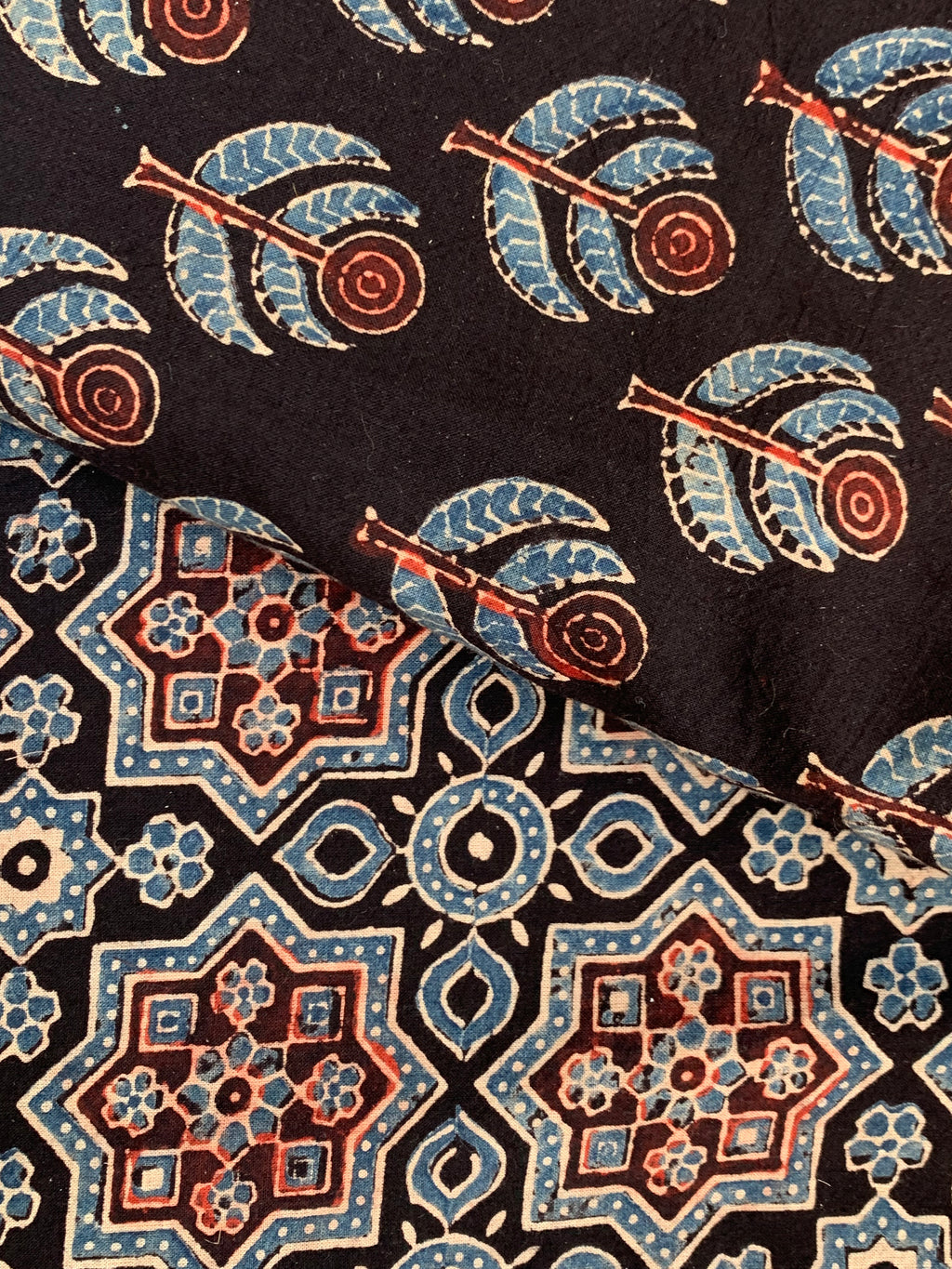 Natural Dyes Handblock Ajrakh Cotton Suit