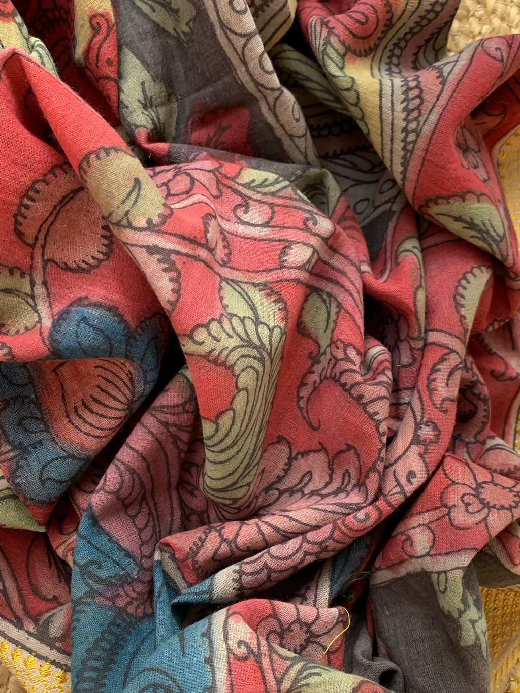 Handcrafted Kalamkari Kurta Dupatta Set