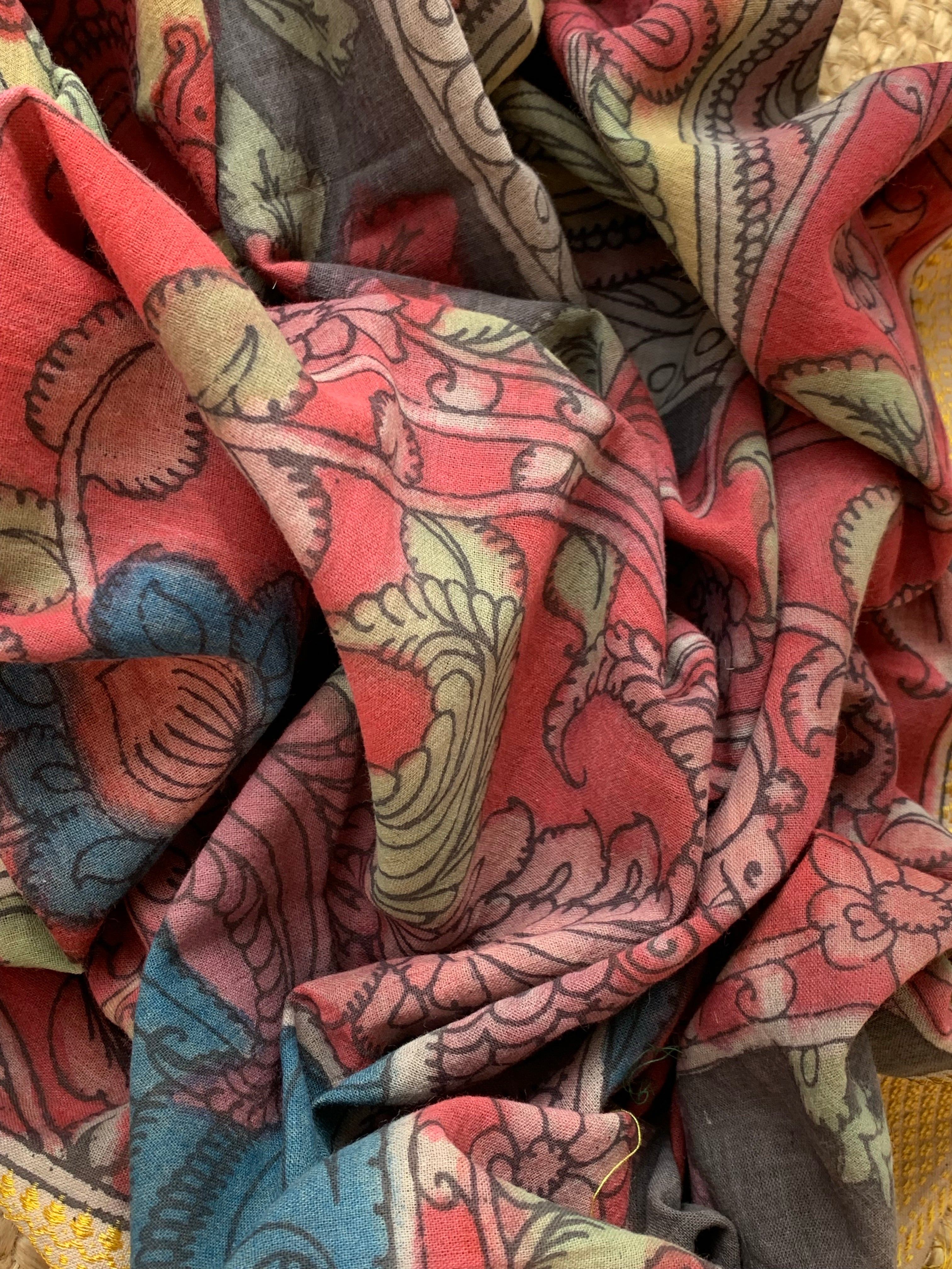 Handcrafted Kalamkari Kurta Dupatta Set