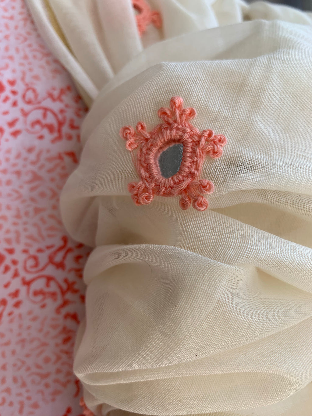 Handblock Cotton Chanderi Suit