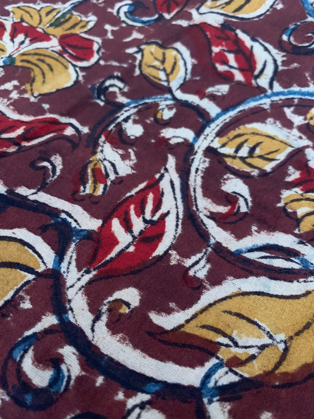 Hand Block Printed Kalamkari Natural Dyed Kurta Bottom Set