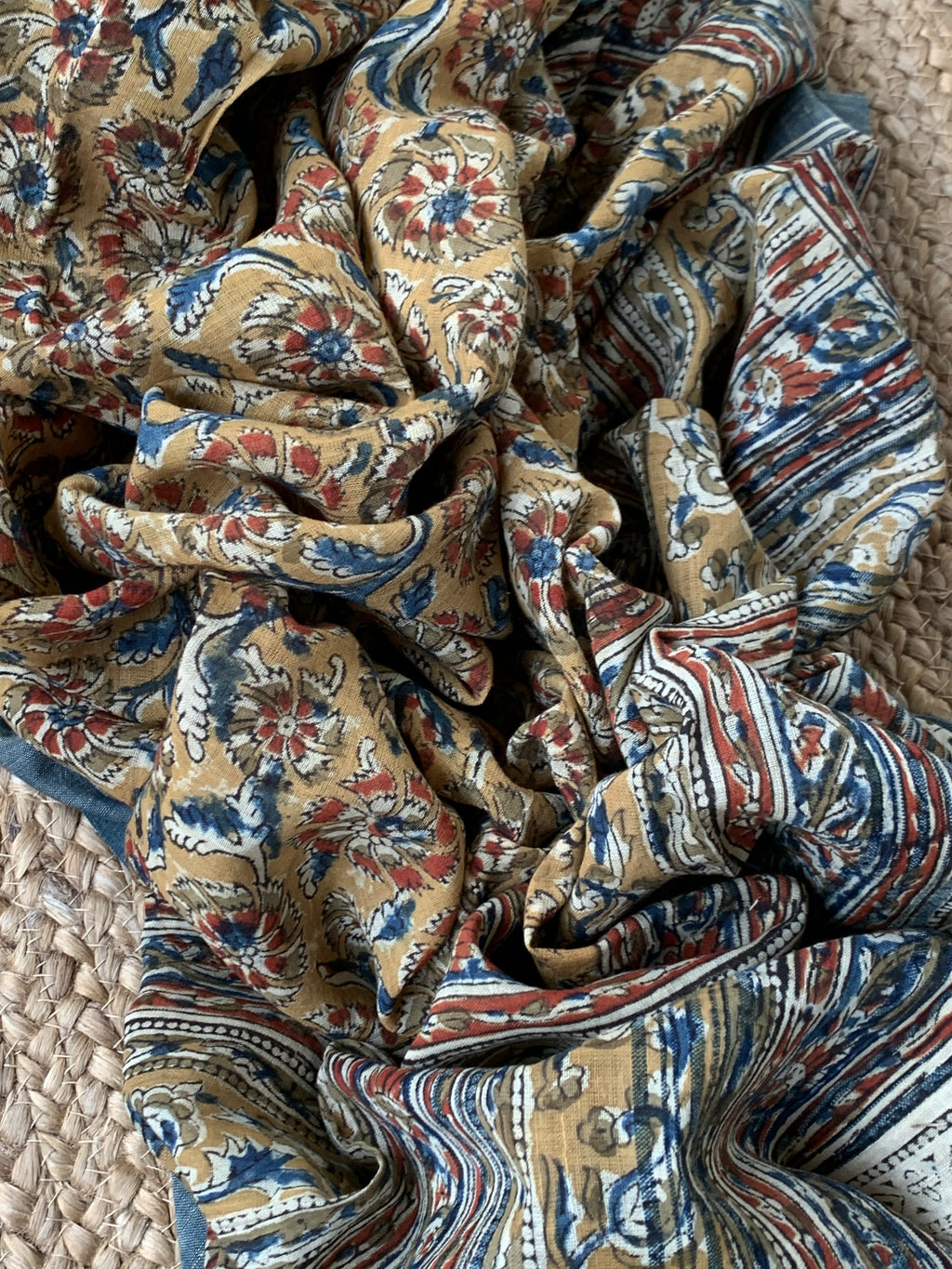 Handwoven Handcrafted Kalamkari Kurta Dupatta Set