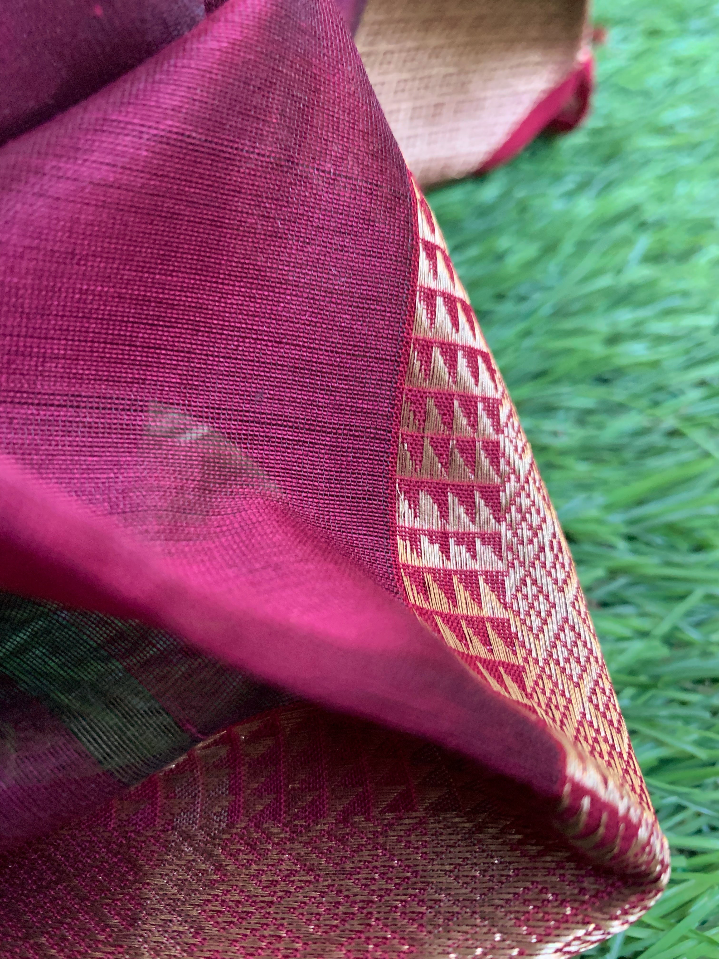 Handwoven Maheshwari Kurta dupatta set