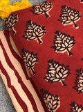 Hand Block Printed Azo free Dyed Cotton 2.5m