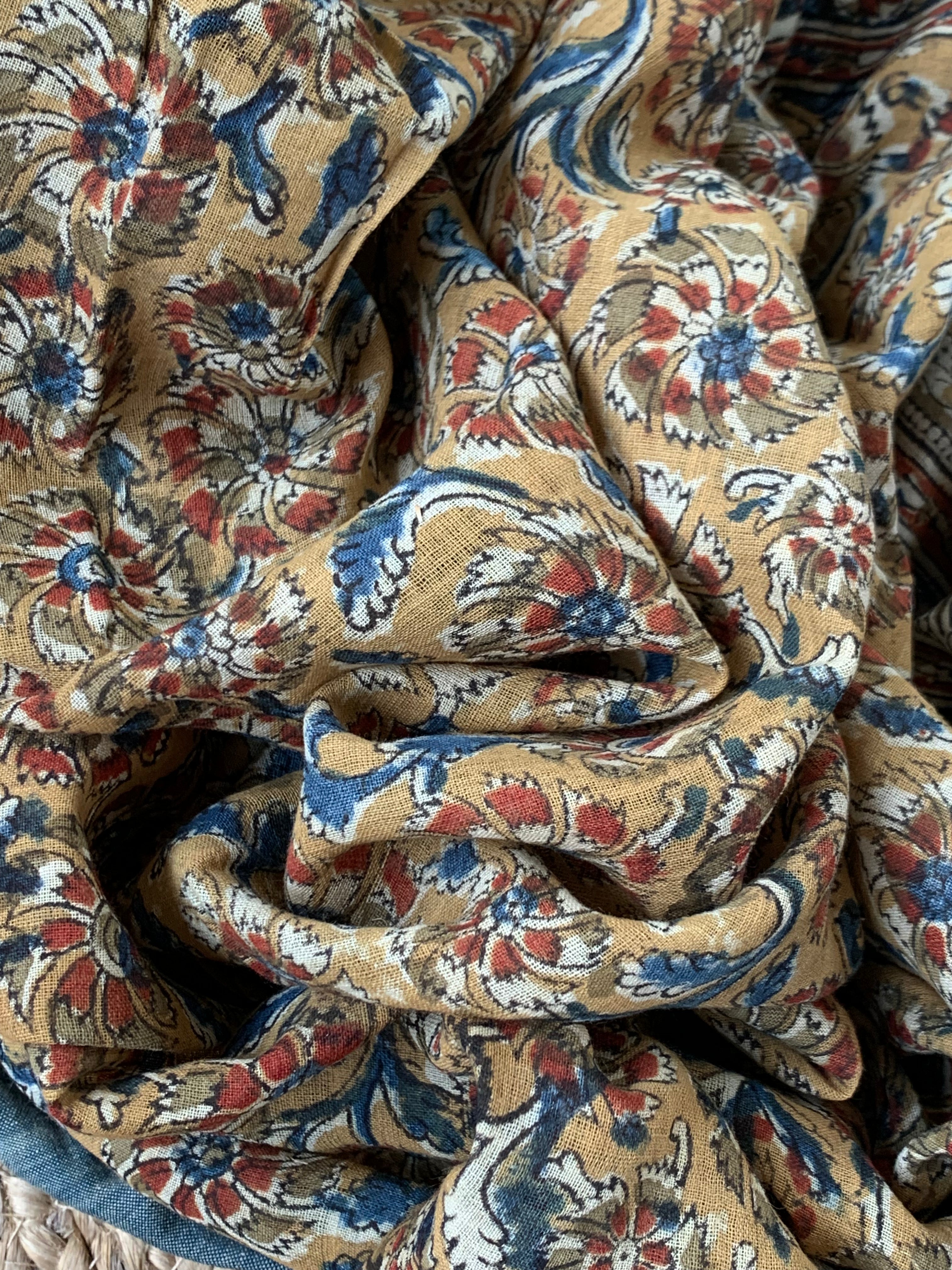 Handwoven Handcrafted Kalamkari Kurta Dupatta Set