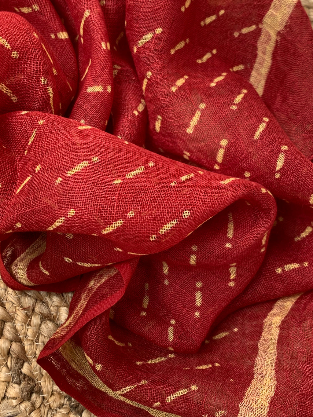 Handcrafted Linen Kurta Dupatta Set